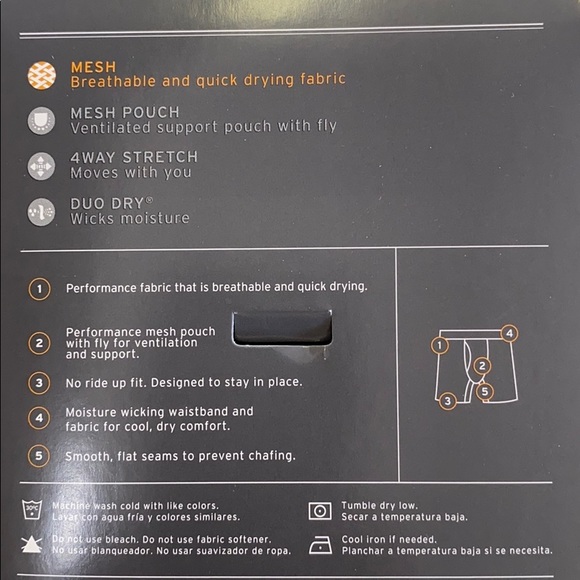 New men’s Champion 2 pack black boxer briefs - Picture 5 of 7